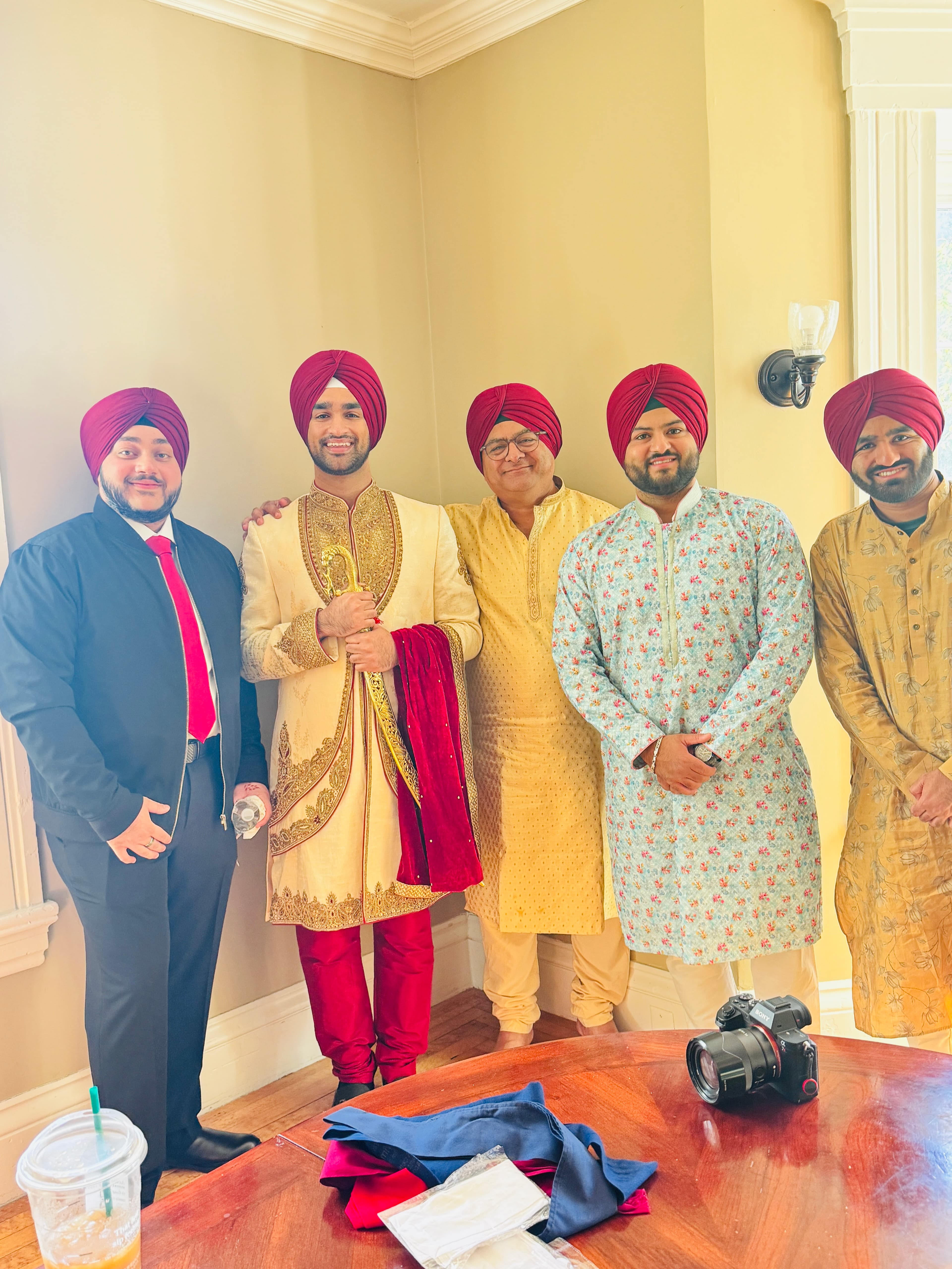 Detailed view of a Wedding Guest & Family Turbans